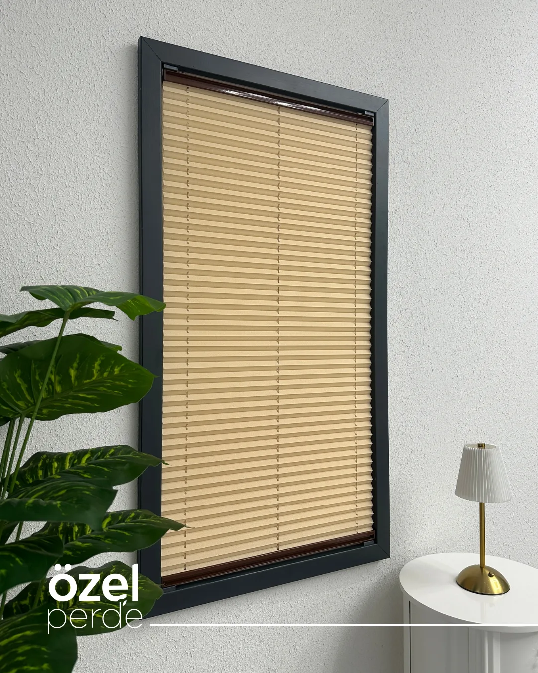 Perla Plise - Sütlü Kahve görsel 4