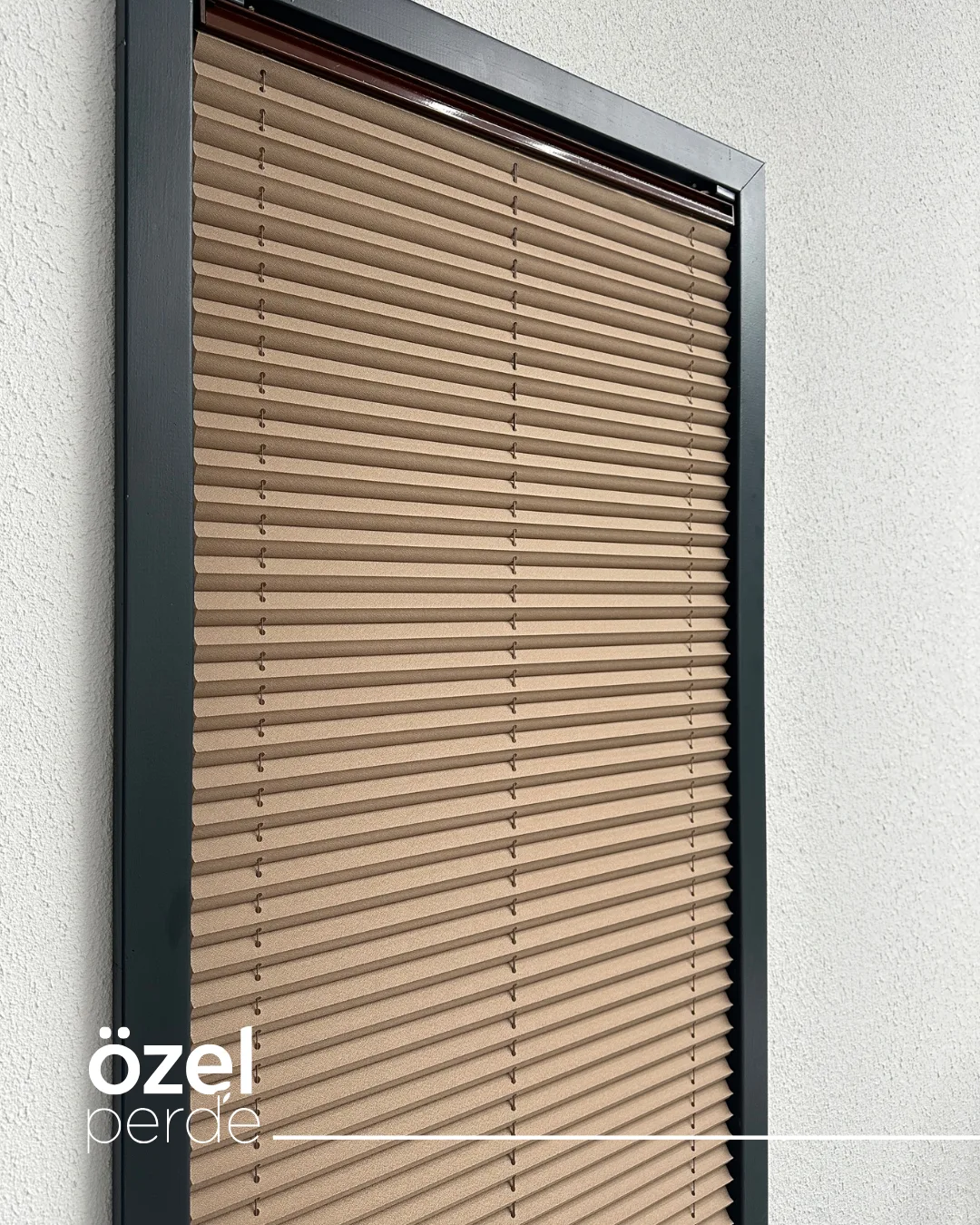 Perla Plise - Kahverengi görsel 3