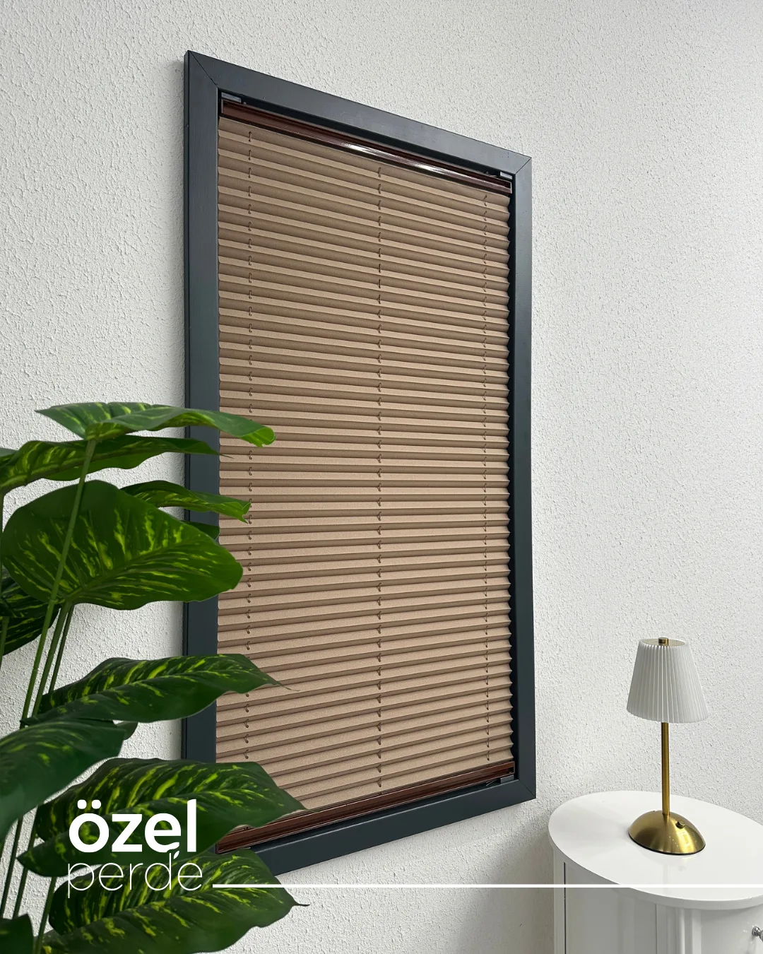 Perla Plise - Kahverengi görsel 4