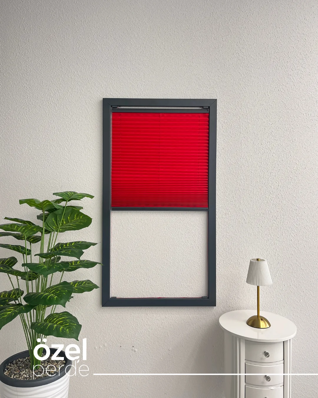 Perla Plise - Kırmızı görsel 4