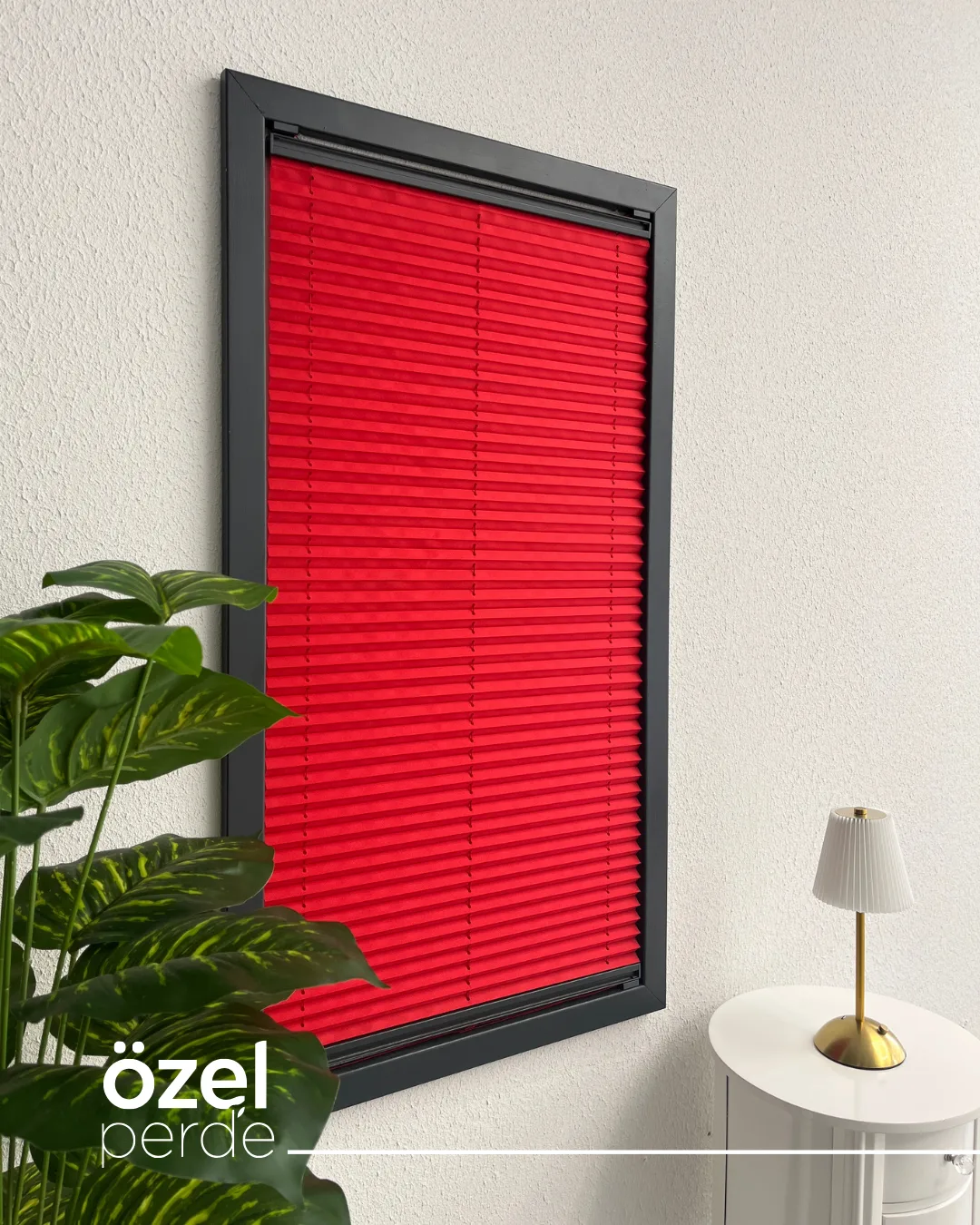 Perla Plise - Kırmızı görsel 3